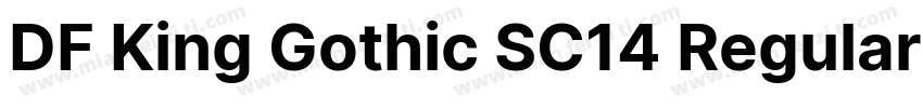 DF King Gothic SC14 Regular字体转换